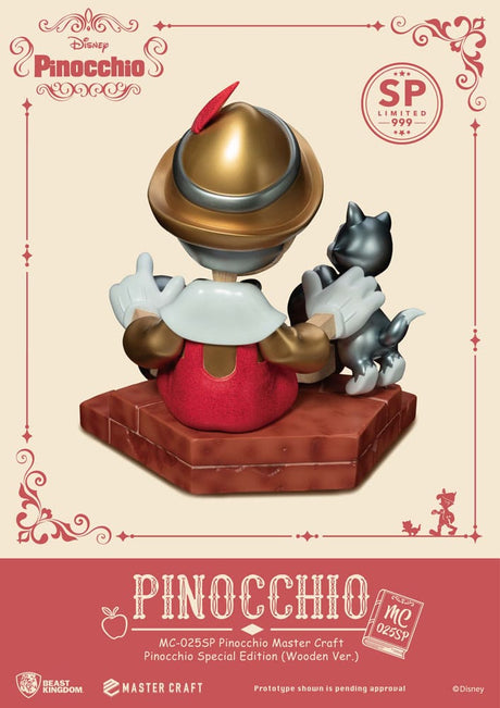Disney Master Craft Pinocchio Wooden Version Special Edition 27cm Statue