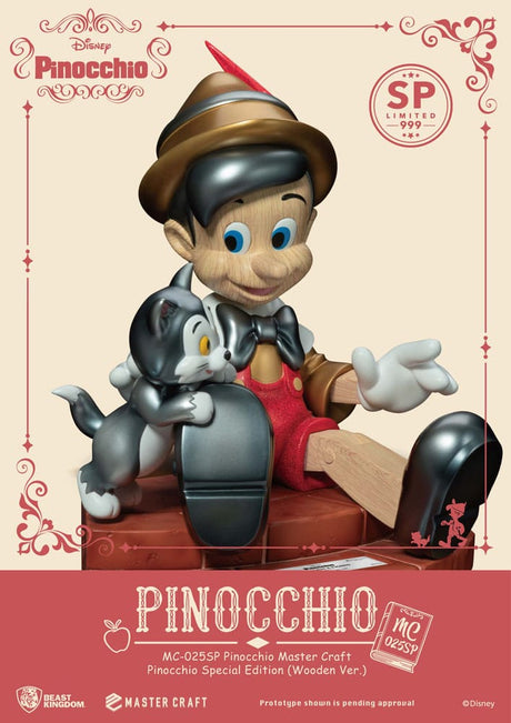 Disney Master Craft Pinocchio Wooden Version Special Edition 27cm Statue