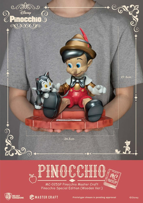 Disney Master Craft Pinocchio Wooden Version Special Edition 27cm Statue