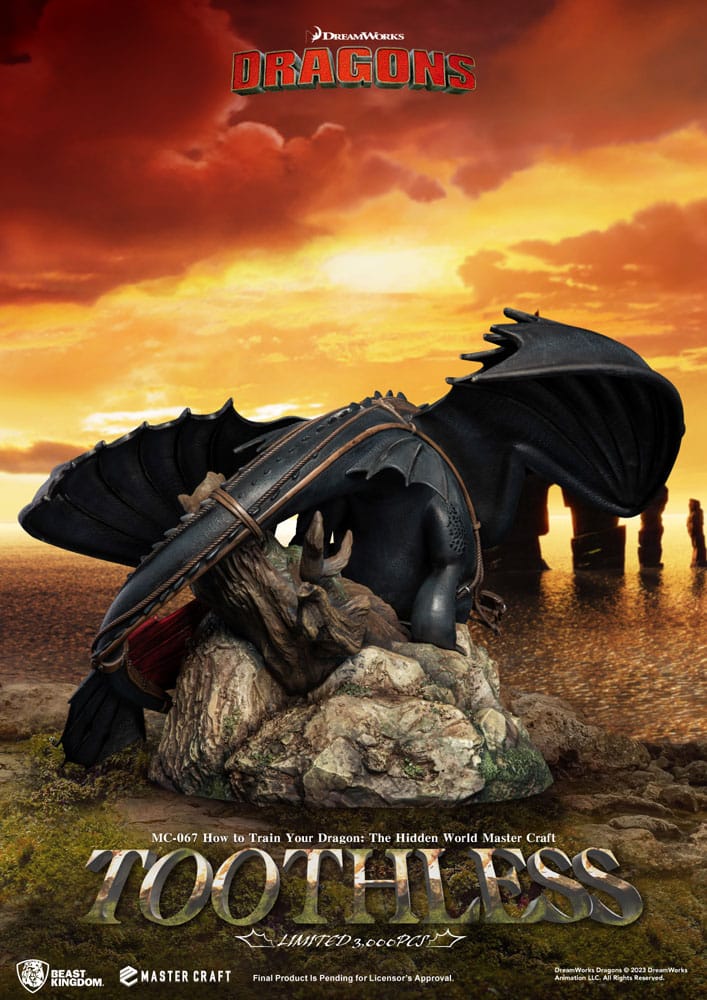 How To Train Your Dragon Toothless 24 cm Master Craft Statue