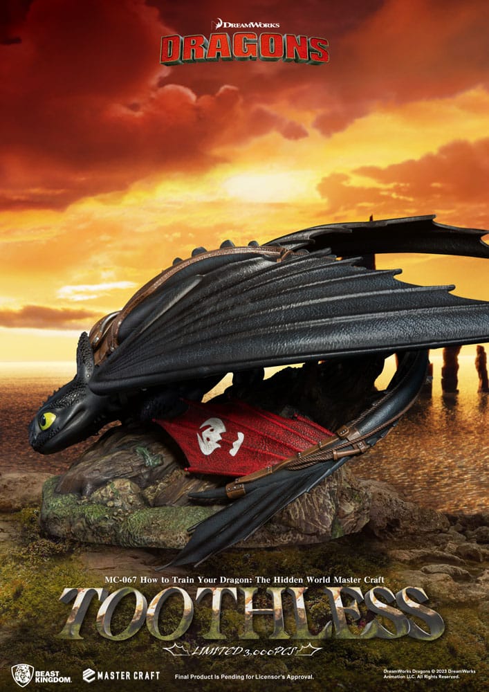 How To Train Your Dragon Toothless 24 cm Master Craft Statue