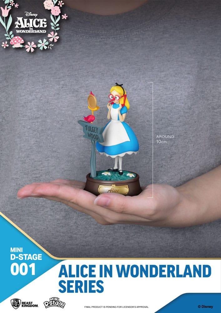 Alice in Wonderland Glasses Alice 10 cm Mini Diorama Stage PVC Statue