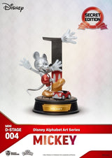 Disney Mini Diorama Stage Statues 6-pack Alphabet Art 10 cm