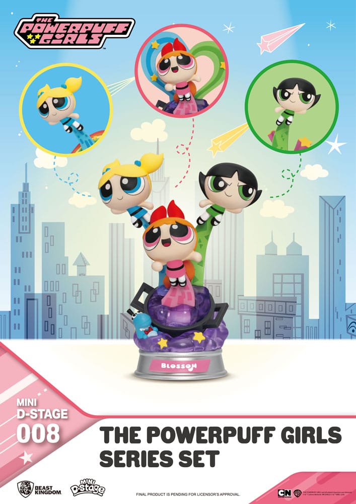 The Powerpuff Girls The Powerpuff Girls Series Set 12cm Mini Diorama Stage Statues