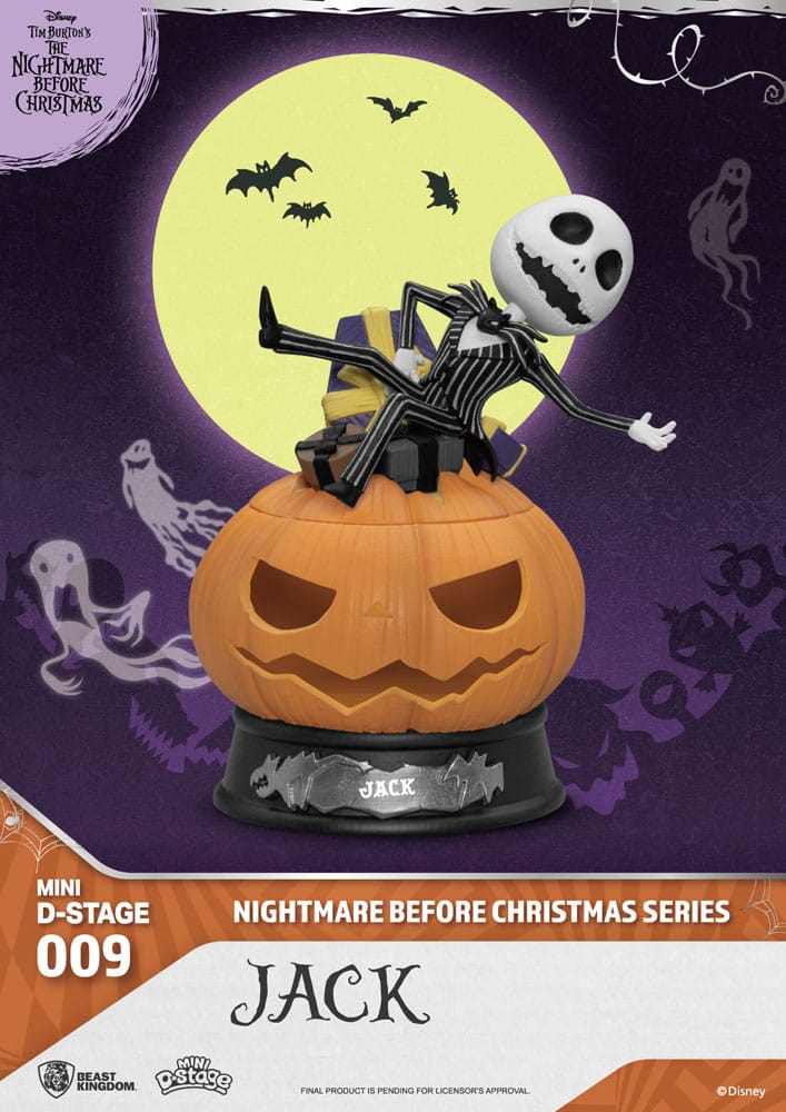 The Nightmare Before Christmas Jack 10 cm Mini Diorama Stage PVC Figure