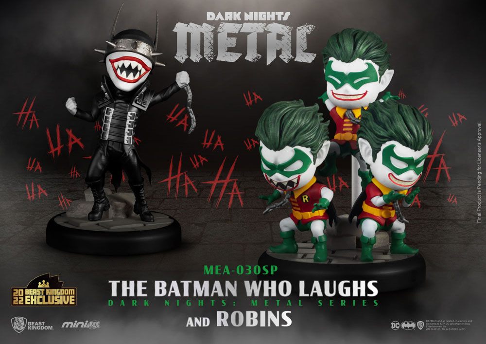 DC Comics Dark Nights: Metal The Batman Who Laughs & Robin Minions 8 cm Mini Egg Attack Figure 2-Pack