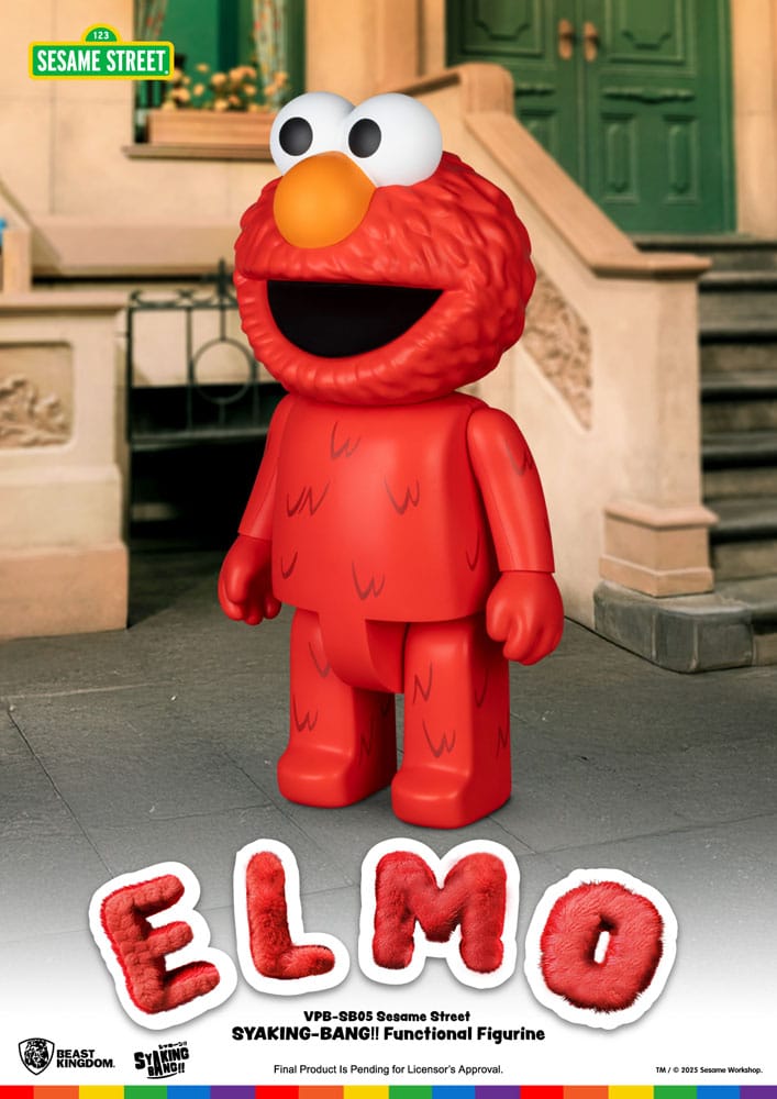 Sesame Street Syaking Bang Vinyl Piggy Bank Elmo 47 cm