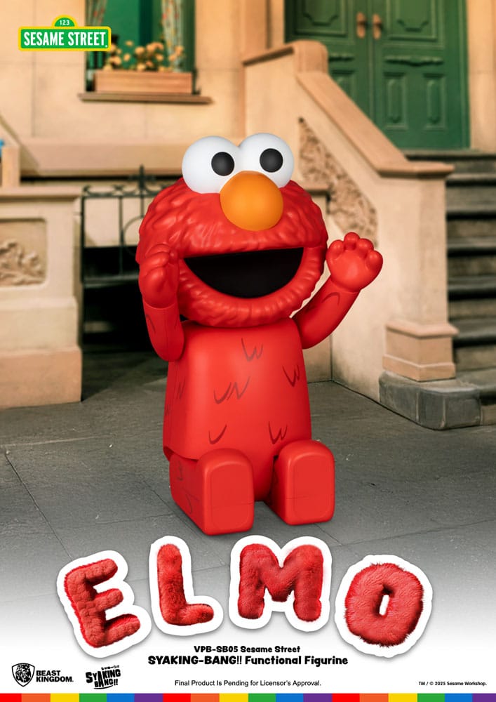 Sesame Street Syaking Bang Vinyl Piggy Bank Elmo 47 cm