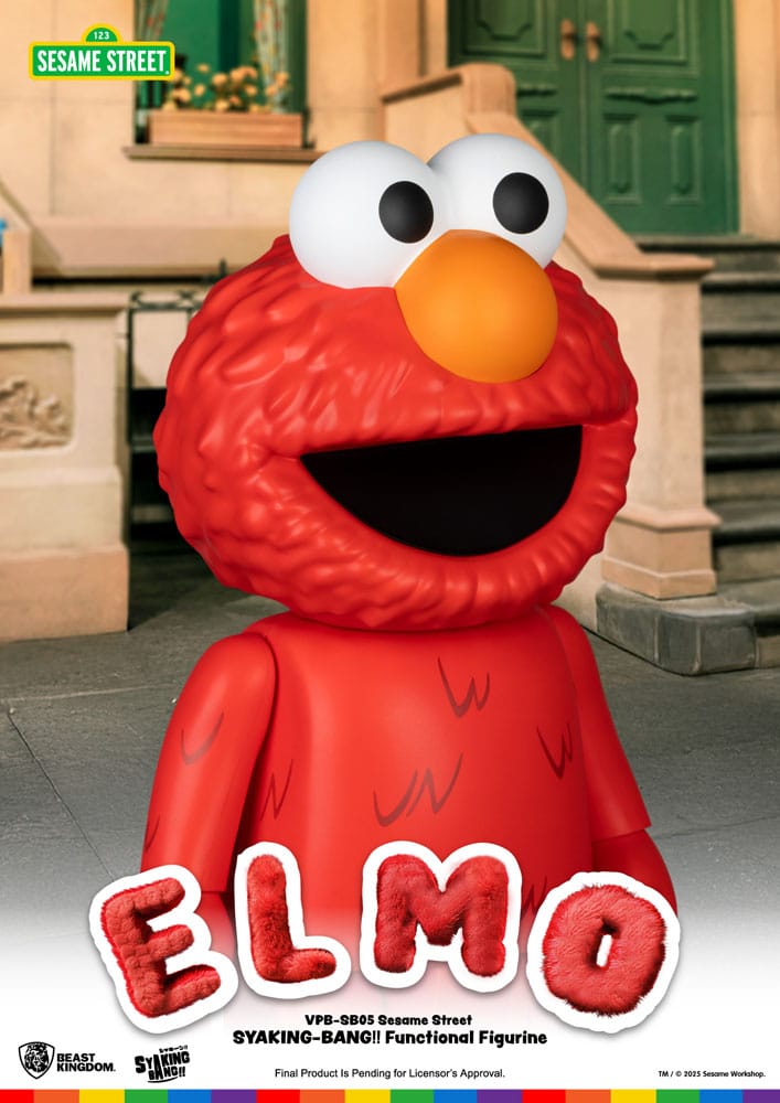 Sesame Street Syaking Bang Vinyl Piggy Bank Elmo 47 cm