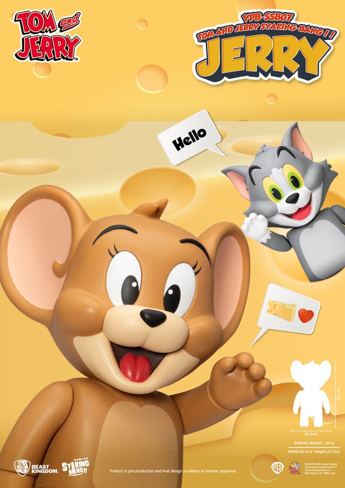 Tom & Jerry Syaking Bang Jerry 30 cm PVC Figure