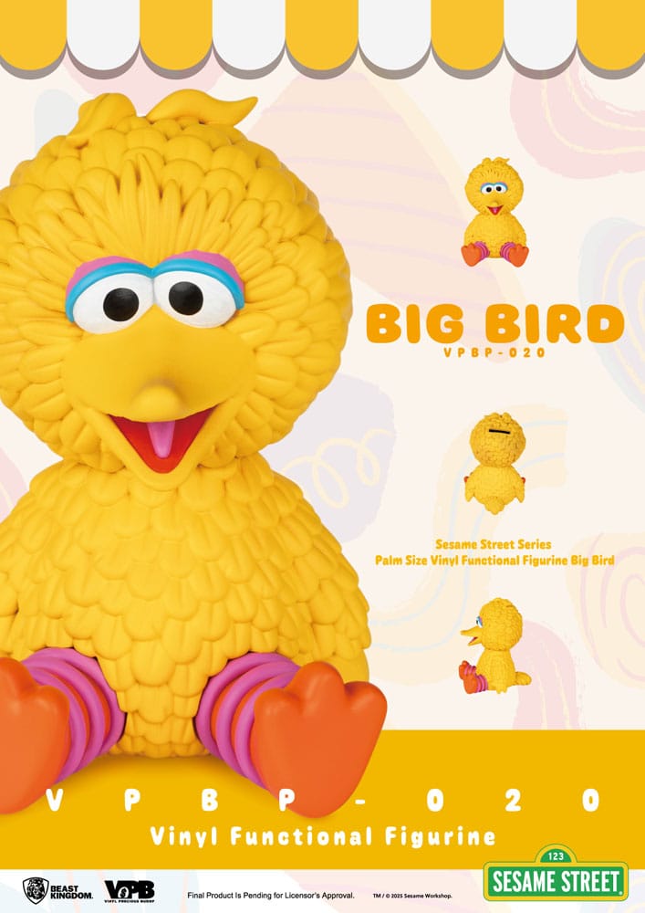 Sesame Street Piggy Vinyl Bank Big Bird 12 cm
