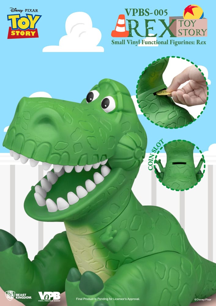 Toy Story Rex 25 cm Piggy Vinyl Bank