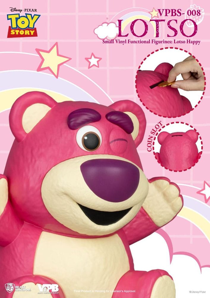 Toy Story Lotso Happy Version 25 cm Piggy Vinyl Bank