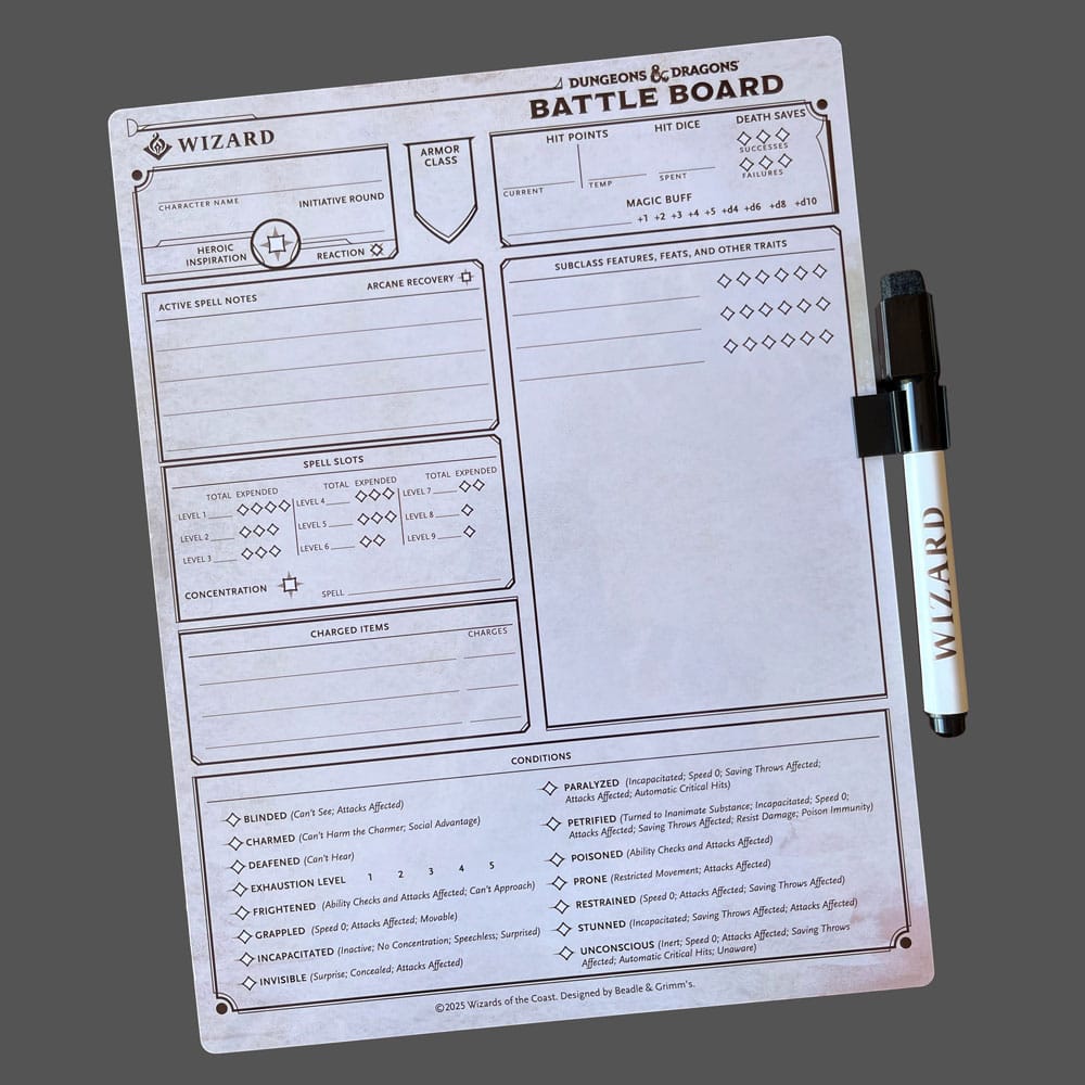 Dungeons & Dragons Battle Board Wizard 
