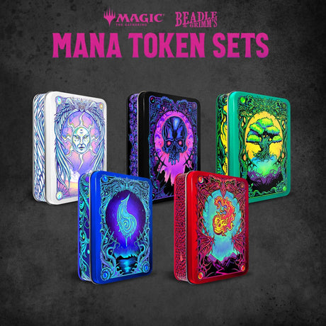 Magic the Gathering Black Mana Dice and Token Pack