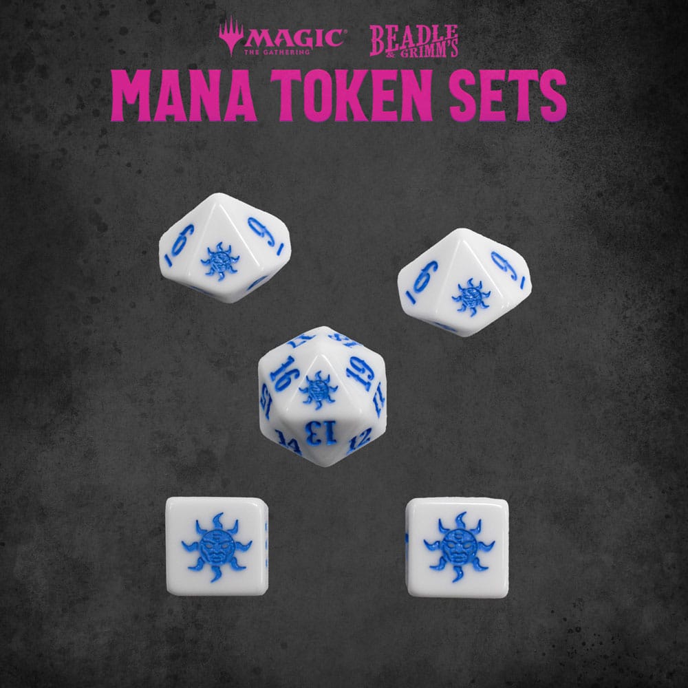 Magic the Gathering White Mana Dice and Token Pack