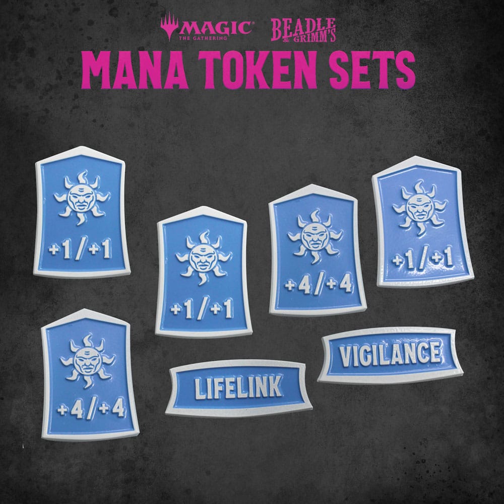Magic the Gathering White Mana Dice and Token Pack