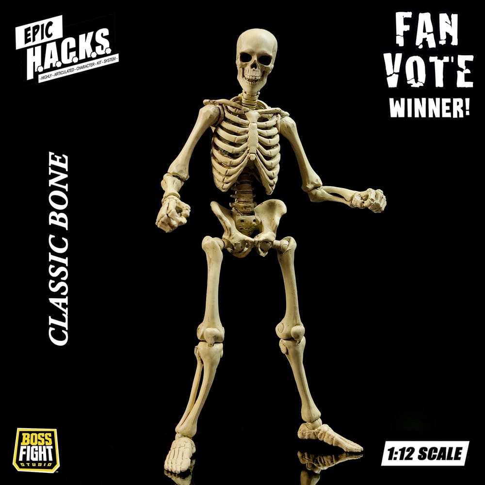 Epic &nbsp;H.A.C.K.S. Action Figure 1/12 Skeleton Blank Classic Bone