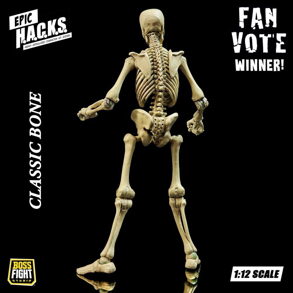 Epic &nbsp;H.A.C.K.S. Action Figure 1/12 Skeleton Blank Classic Bone