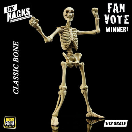 Epic &nbsp;H.A.C.K.S. Action Figure 1/12 Skeleton Blank Classic Bone