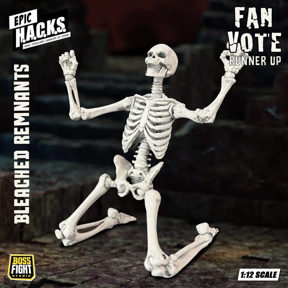 EPIC H.A.C.K.S. Action Figure 1/12 Skeleton Blank Bleached Remnants