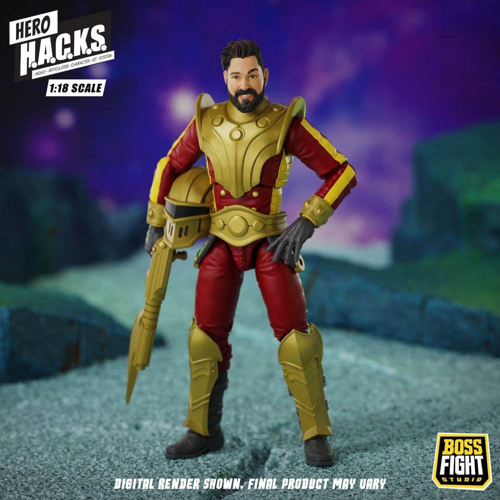 Hero H.A.C.K.S. Core Action Figure 1/18 Heroes and Villains Wave 1 Stellar Guard: Cosmic Defender of Accord