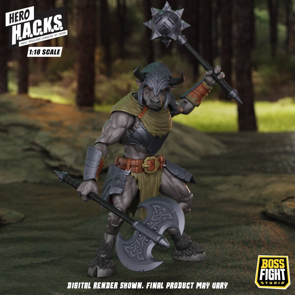 Hero H.A.C.K.S. Core Action Figure 1/18 Heroes and Villains Wave 1 Minos Auroxos: Labyrinthian Warrior