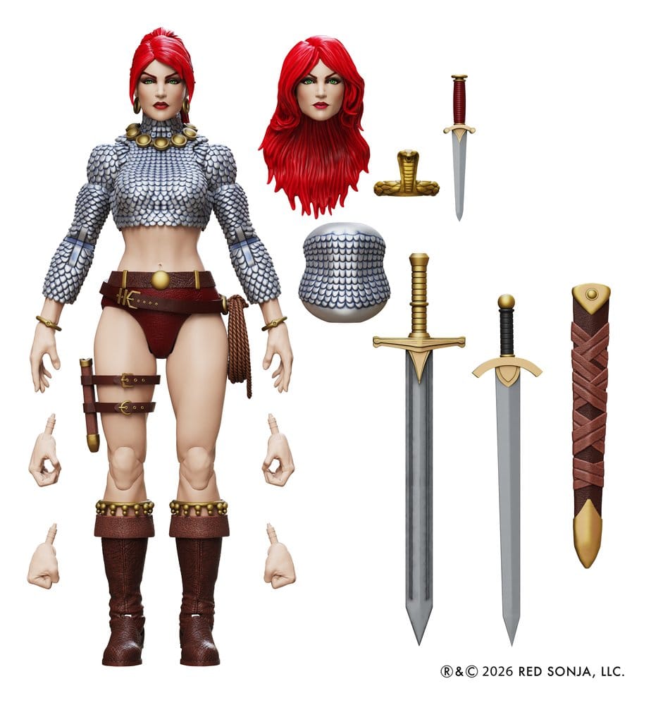 Red Sonja Epic H.A.C.K.S. Action Figure 1/12 Scale Immortal Red Sonja