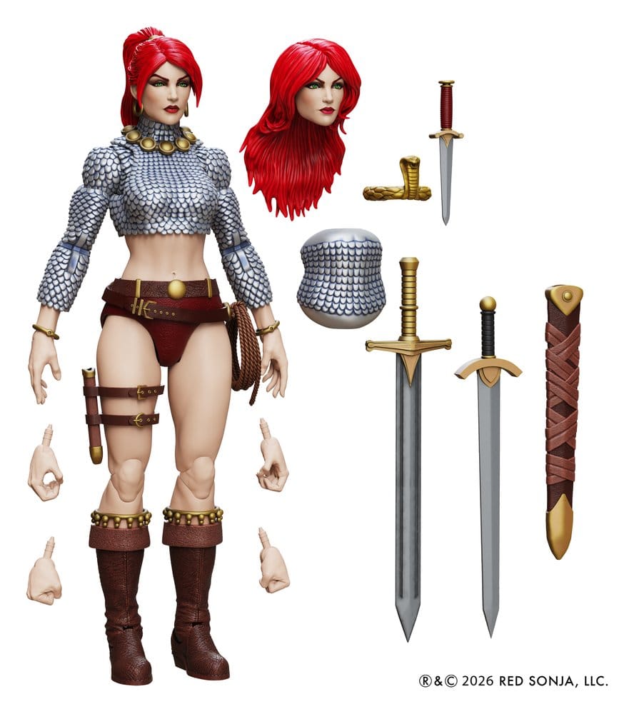 Red Sonja Epic H.A.C.K.S. Action Figure 1/12 Scale Immortal Red Sonja