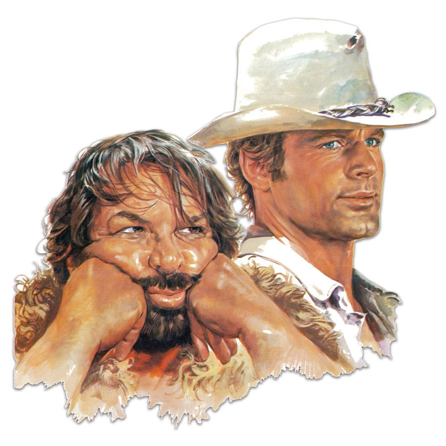 Bud Spencer & Terence Hill Bud & Terence 45 x 45 cm 3D Tin Sign