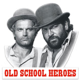 Bud Spencer & Terence Hill Old School Heroes 45 x 45 cm 3D Tin Sign