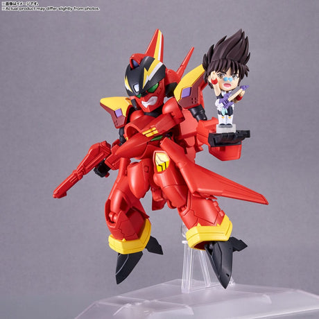 Macross 7 VF-19 Custom Fire Valkyrie with Basara Nekki 11 cm Tiny Session Vehicle mit Action Figure