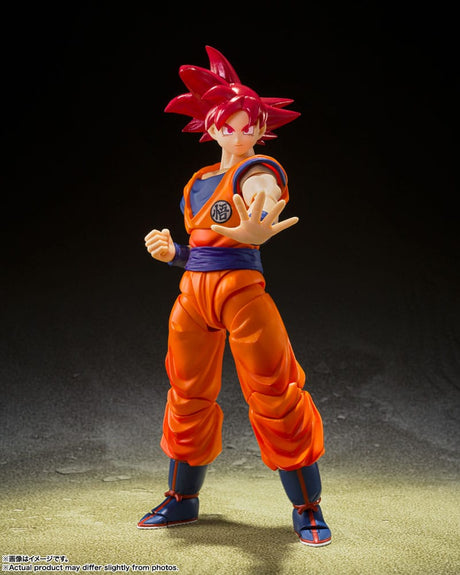 Dragon Ball Super Super Saiyan God Goku Saiyan God of Virtue 14cm S.H. Figuarts Action Figure