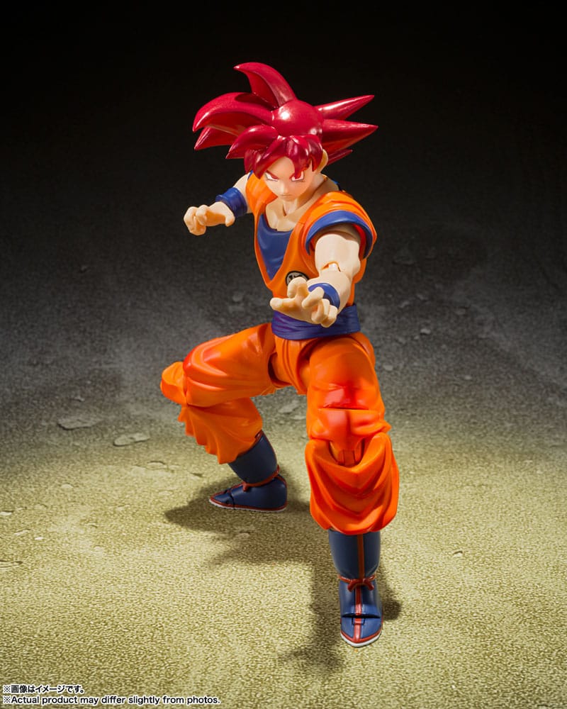 Dragon Ball Super Super Saiyan God Goku Saiyan God of Virtue 14cm S.H. Figuarts Action Figure