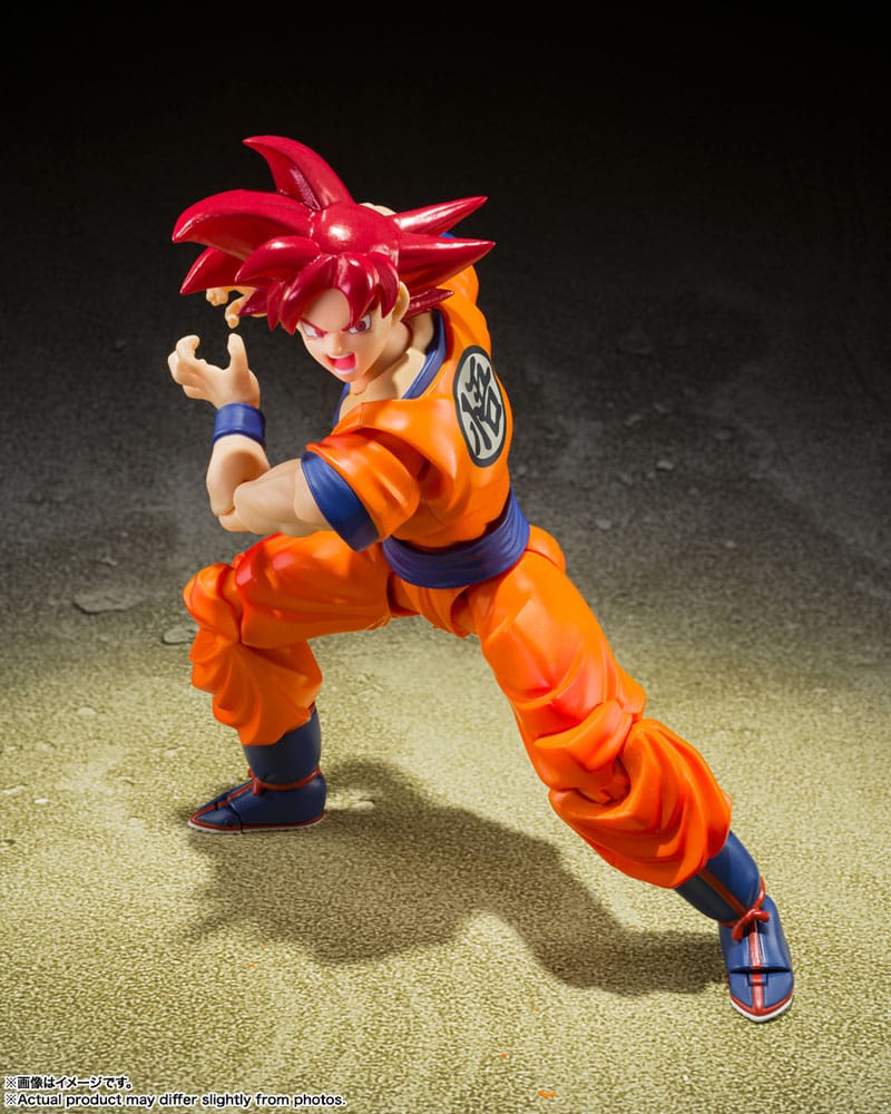 Dragon Ball Super Super Saiyan God Goku Saiyan God of Virtue 14cm S.H. Figuarts Action Figure