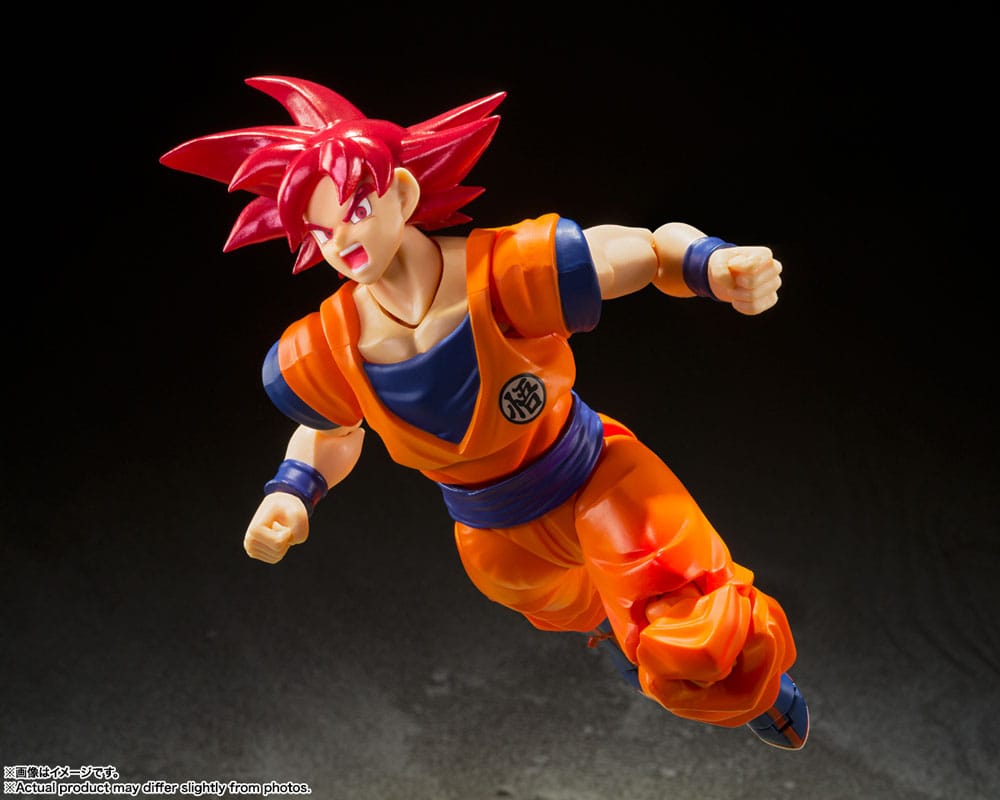 Dragon Ball Super Super Saiyan God Goku Saiyan God of Virtue 14cm S.H. Figuarts Action Figure