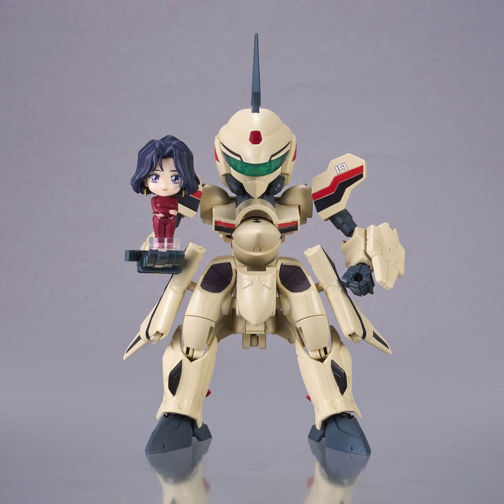 Macross Plus Tiny Session Vehicle YF-19 (Isamu Alva Dyson Use) with Myung Fang Love 11 cm Action Figure