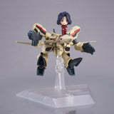 Macross Plus Tiny Session Vehicle YF-19 (Isamu Alva Dyson Use) with Myung Fang Love 11 cm Action Figure