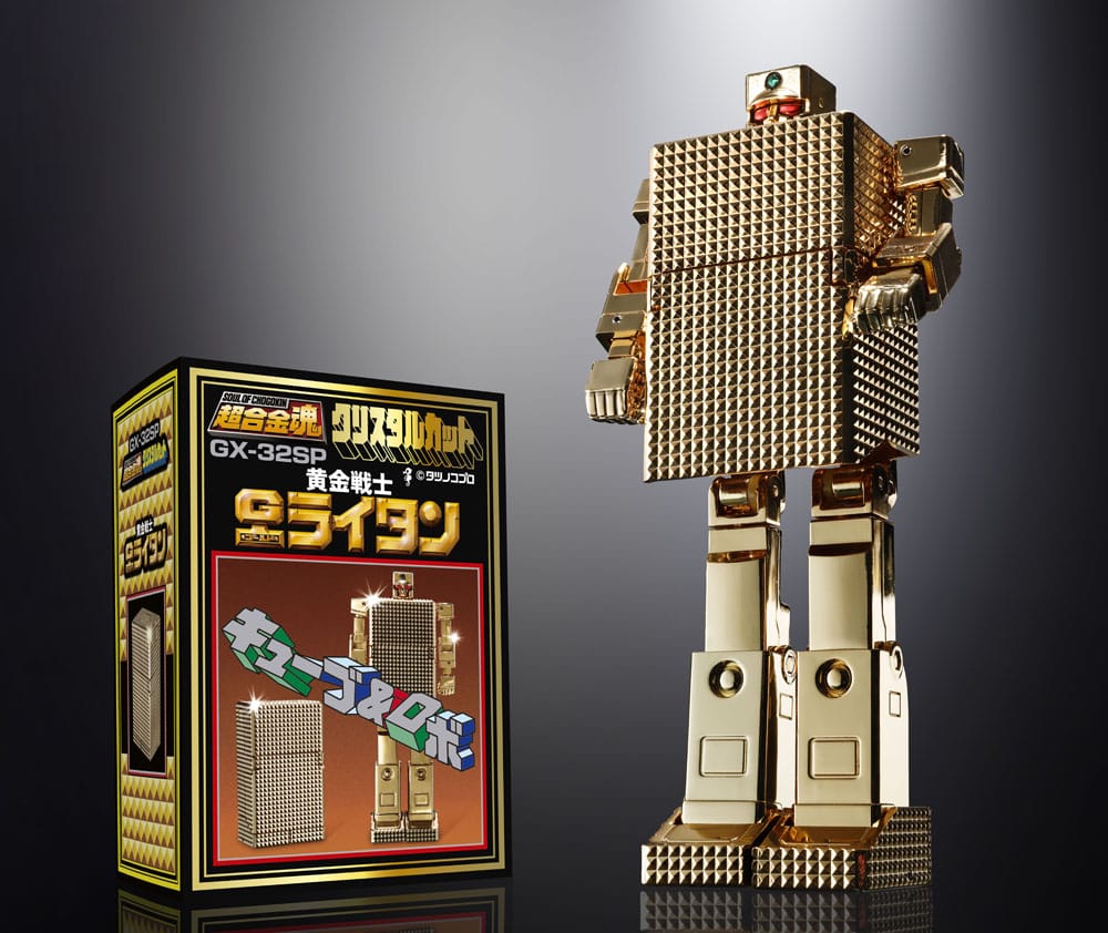Golden Warrior Gold Lightan Soul of Chogokin GX-32SP Gold Lightan 50th Anniversary Ver. 13 cm Diecast Action Figure