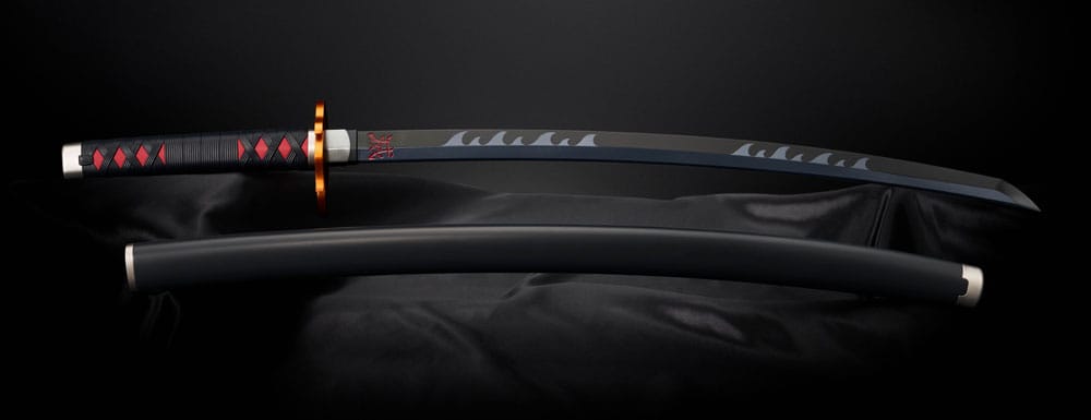 Demon Slayer Kimetsu no Yaiba Nichirin Sword (Tanjiro Kamado) Kyojuro Rengoku´s Sword Gueard Ver. 88 cm 1/1 Proplica Replica