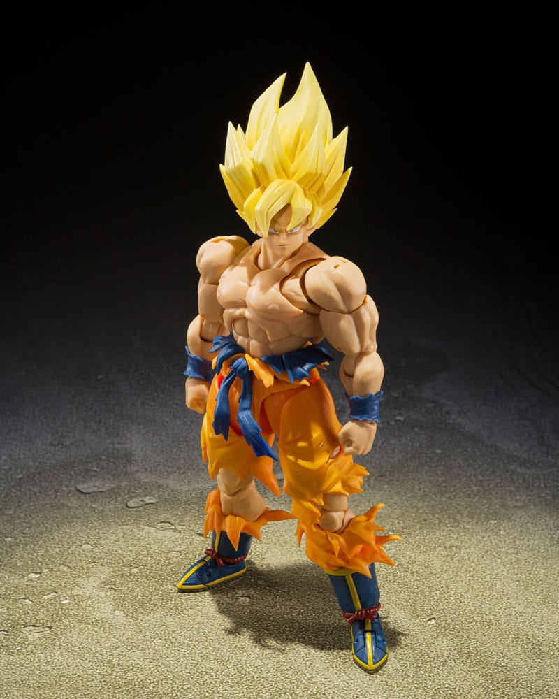 Figurine Goku Super Saiyan Dragon Ball 29cm En PVC, Neuve - Collection Bureau Décoration