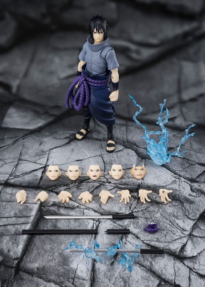 Naruto S.H.Figuarts Action Figure Sasuke Uchiha Solitary Shinobi 15 cm