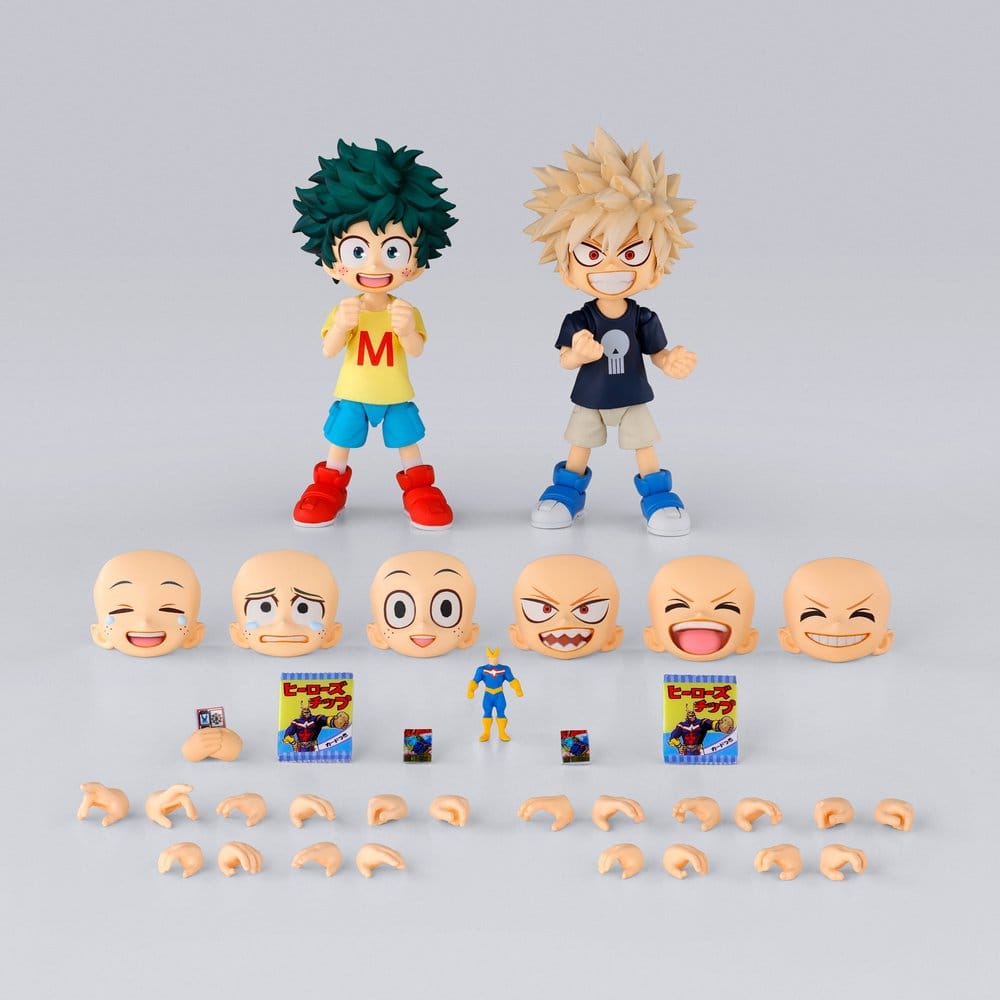 My Hero Academia S.H.Figuarts Action Figure Izuku Midoriya & Katsuki Bakugo -Childhood Set- 9 cm