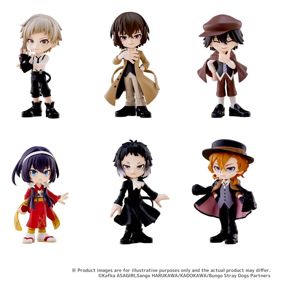 Bungo Stray Dogs PalVerse Mini Figures Blind Box Display (6)