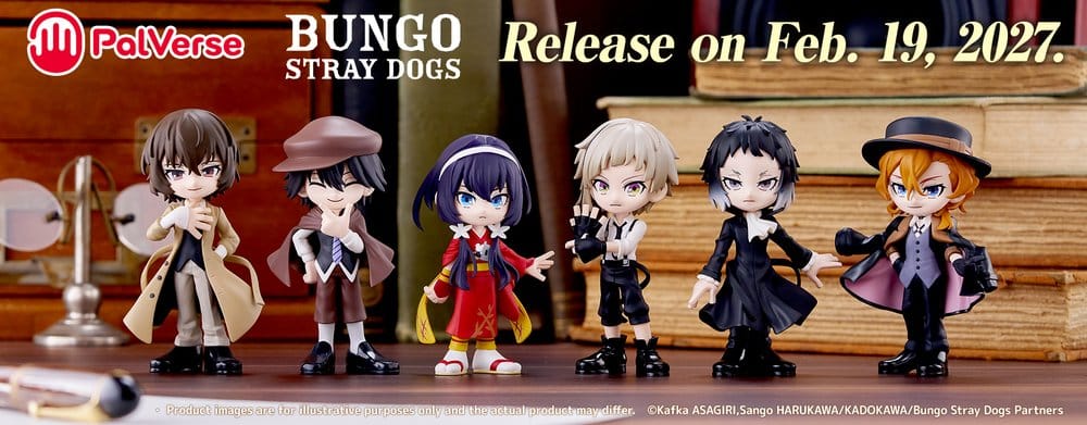 Bungo Stray Dogs PalVerse Mini Figures Blind Box Display (6)
