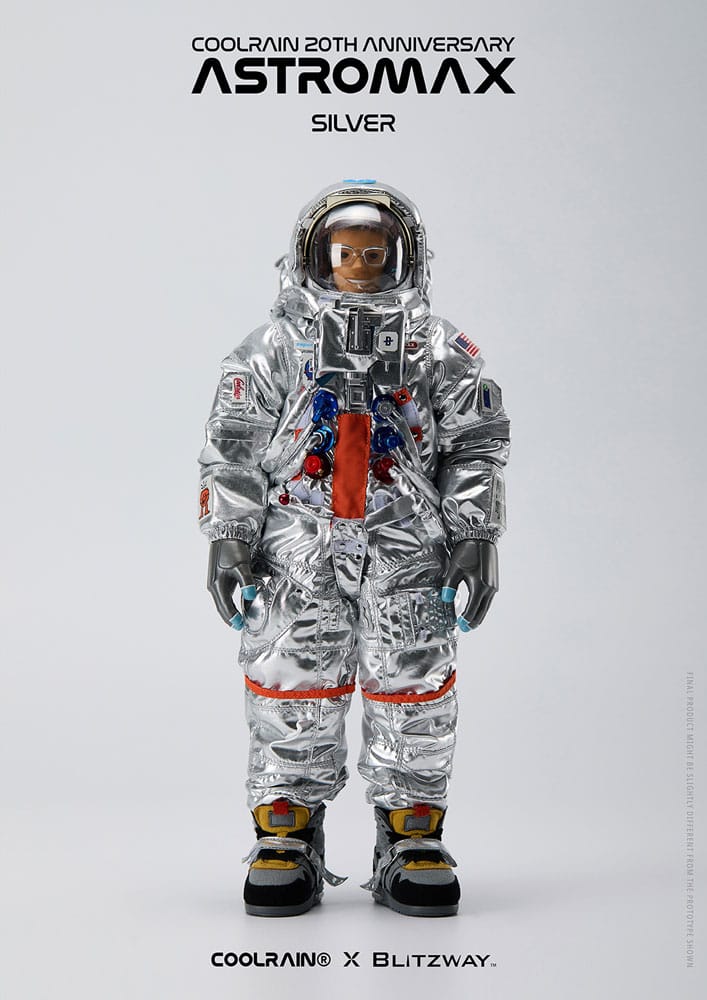 Coolrain Blue Labo Series Astromax (Silver Version) 32 cm 1/6 Action Figure