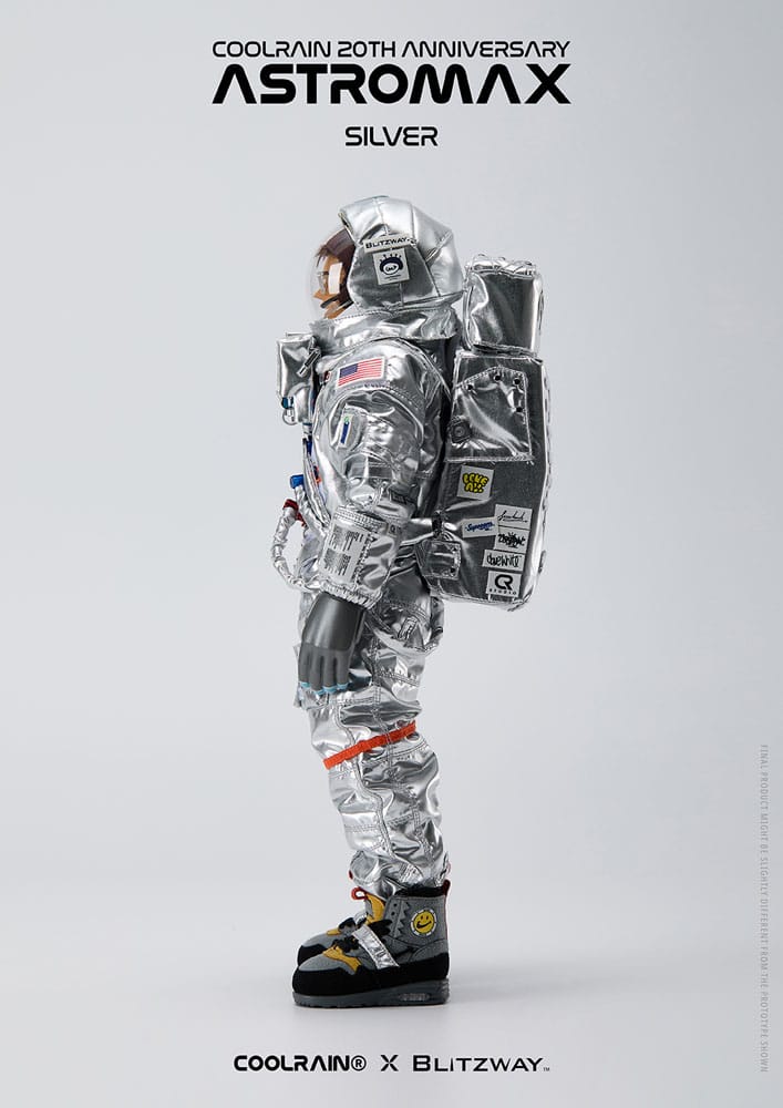 Coolrain Blue Labo Series Astromax (Silver Version) 32 cm 1/6 Action Figure