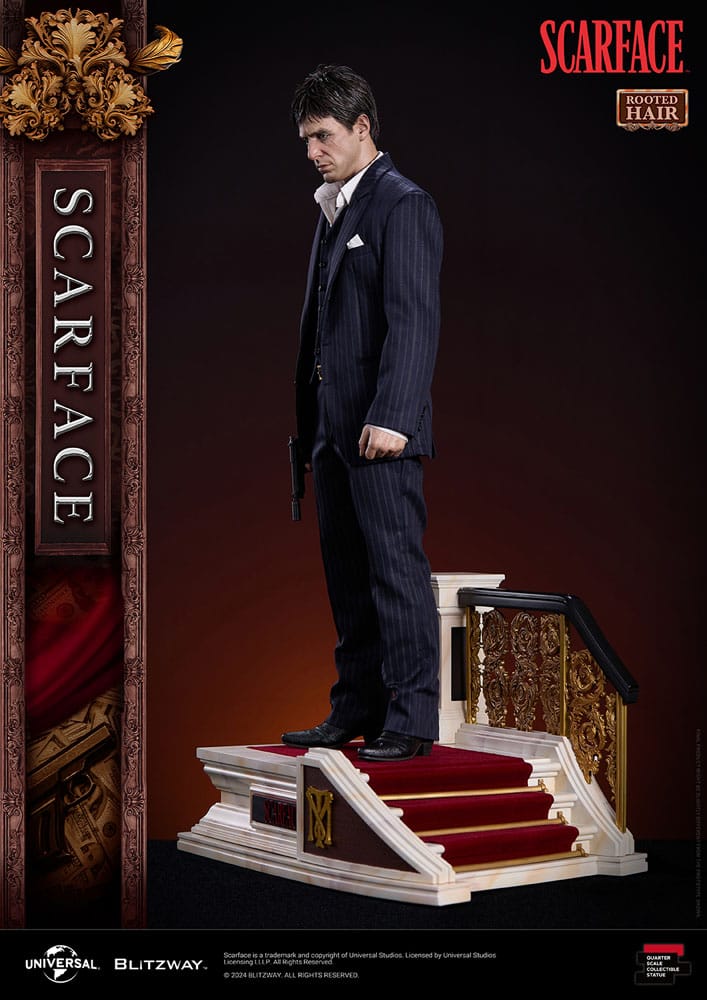 Scarface Tony Montana (Rooted Hair Version) 53 cm 1/4 Superb Scale Statue