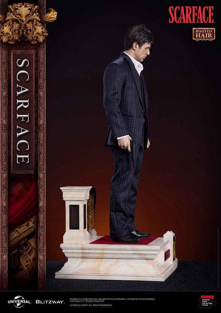 Scarface Tony Montana (Rooted Hair Version) 53 cm 1/4 Superb Scale Statue