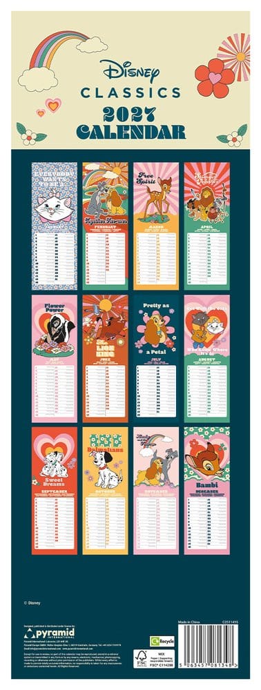 Disney Classics Calendar 70s Feeling 2027 42 x 15 cm